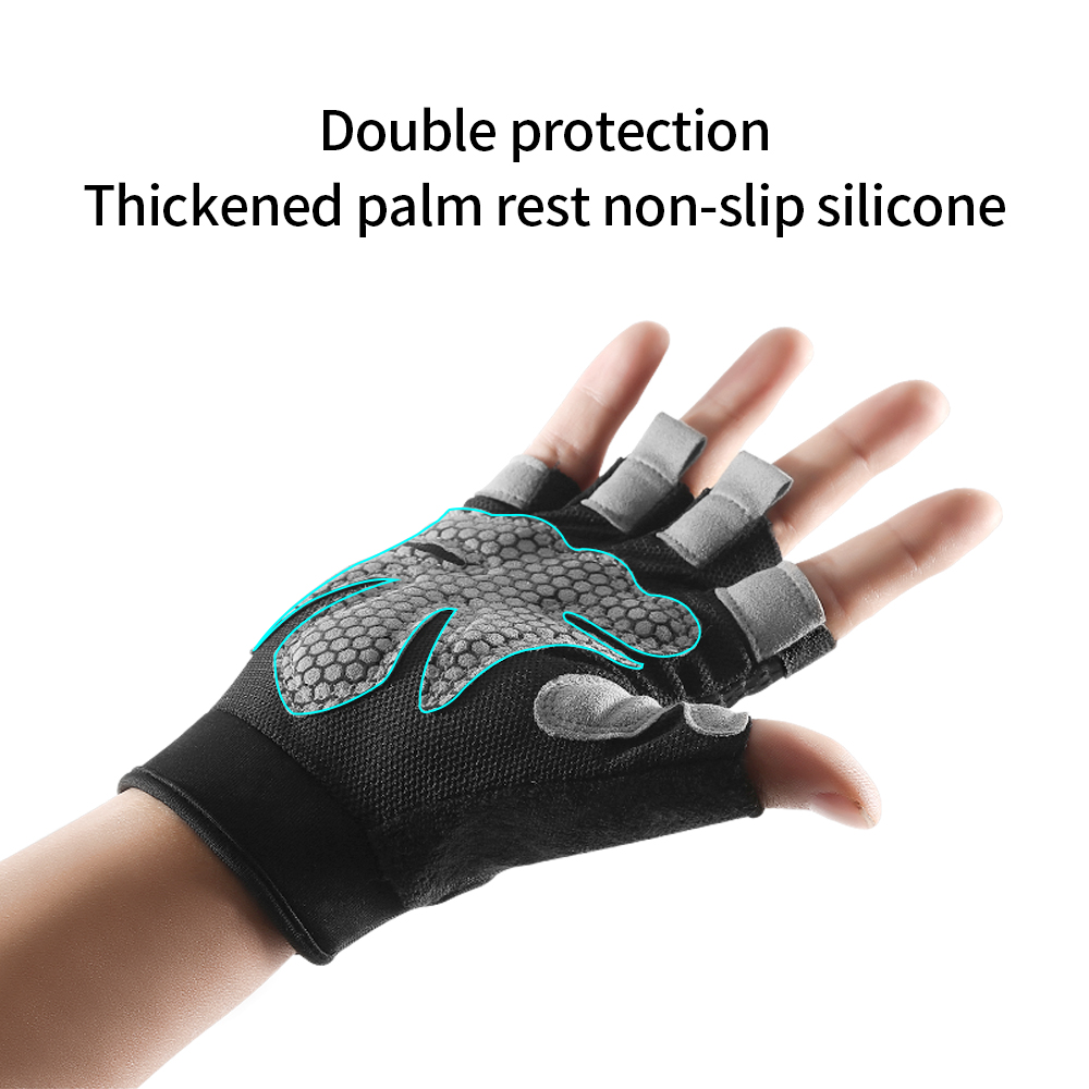 Workout Glove Gym - Half Finger Gloves Gym Fitness Anti-Slip