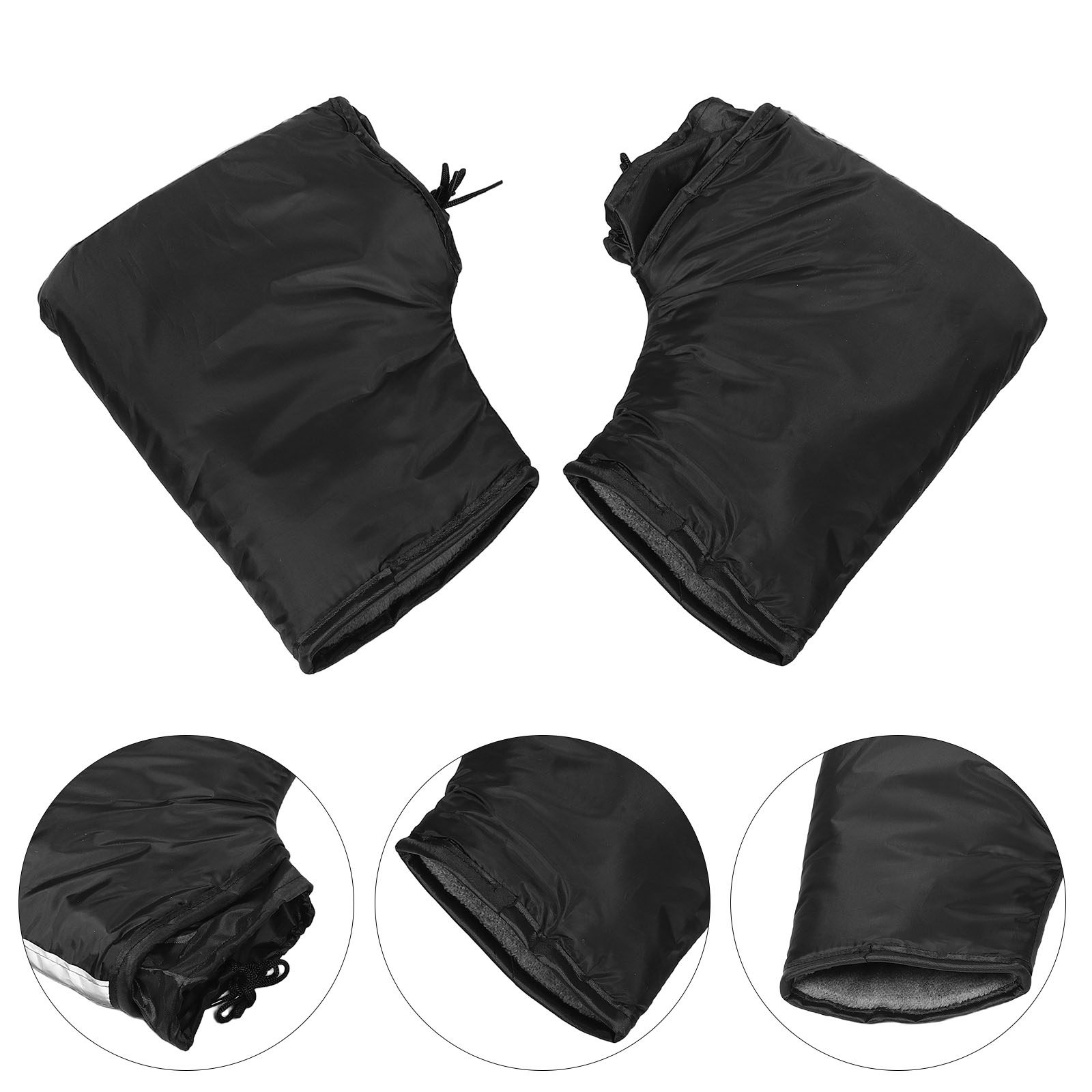Winter Glove Insulated - 2Pcs Motorcycle Handlebar Windproof Covers Thick