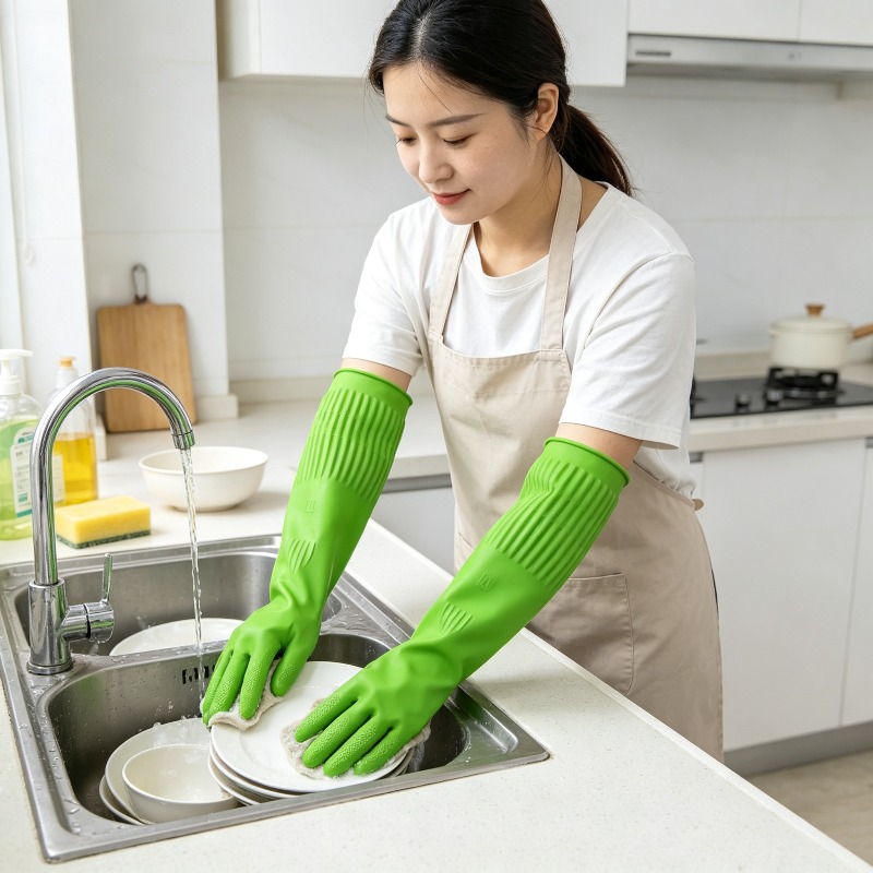 1Pair Lengthen Dishwashing Cle - огляд і ціна Rubber Glove Cleaning