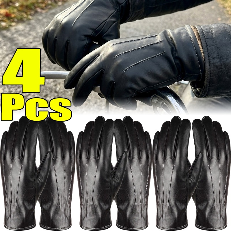 Thermal PU Leather Gloves Unis - огляд і ціна Leather Driving Glove